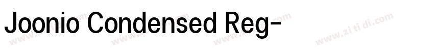Joonio Condensed Reg字体转换